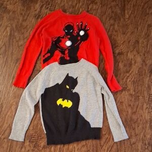 Gap Marvel/Junk Food Graphic Sweaters. Size S (6-7)
